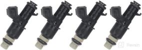 img 4 attached to Fuel Injector Kits, SCITOO 8-hole FJ484 Fuel Injectors for Acura RSX 2005-2006, Honda Accord 2003-2008, Honda Civic 2005-2009, and Honda CR-V 2015 (Set of 4)