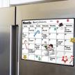 magnetic fridge calendar: stay organized with this dry erase whiteboard for refrigerator planners - 16.9" x 11.8 logo