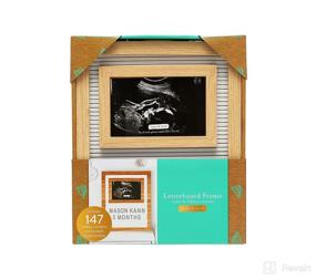 img 1 attached to 👶 Kate & Milo Sonogram Wooden Letterboard Set: Celebrate Pregnancy Milestones and Baby's Growth with this Gender-Neutral Nursery Décor Accessory in White