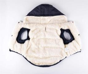 img 3 attached to 🐶 Dog Winter Cotton-Padded Jacket Hoodies - RC GearPro Cat Puppy Cold Weather Coats Vest for Small Medium Large Dogs