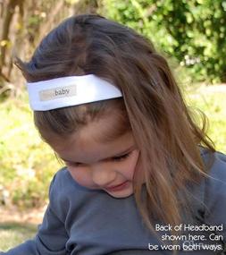 img 1 attached to Lovedbaby Baby Girls Newborn Organic Headband Baby Care : Hair Care