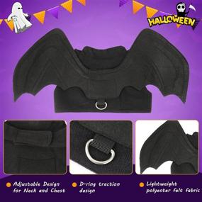 img 2 attached to 🦇 RYPET Cat Halloween Costume - Halloween Bat Wings Pet Costumes for Small Dogs and Cats - Perfect for Halloween Parties and Cosplay