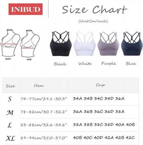 img 3 attached to Crisscross Strappy Padded Sports Bra For Women: Longline Crop Top For Low Impact Workout, Yoga, With Removable Cup - INIBUD