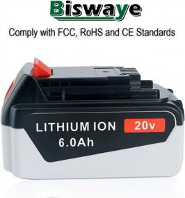 img 3 attached to 🔋 Biswaye 6,0 Ач 20V литиевая батарея, совместимая с Black and Decker LBXR20 LB2X4020 LBXR2520 LBXR2020 LBX20 LB2X3020-OPE 20V Tools LST201 LSTE523 LSTE525