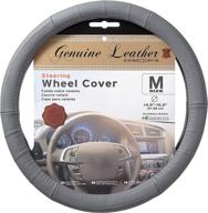 steering wheel genuine leather breathable logo