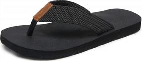 img 3 attached to Maiitrip Men'S Soft Comfort Flip Flops - Size 7-15.