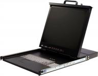 startech.com 19" folding rackmount lcd rack console with 8 port kvm - kvm console - 8 ports - rack-mountable logo