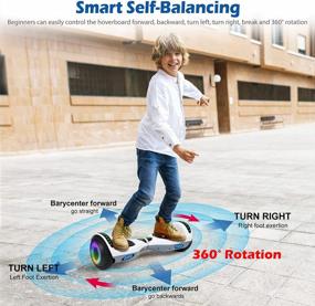 img 2 attached to 6.5" Self Balancing Hoverboard Electric Scooter By Jolege - Perfect For Kids!