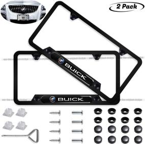 img 4 attached to 2-Pieces High-Grade License Plate Frame For Buick