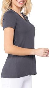 img 3 attached to ClothingAve Womens Pocket T Shirt Stretch Women's Clothing at Lingerie, Sleep & Lounge