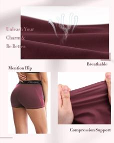 img 1 attached to Women'S 3 Volleyball Shorts W/ Pockets: Roadbox Compression For Running, Workout, Yoga, Cycling, Swimming & Dance!