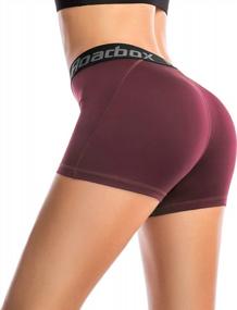 img 2 attached to Women'S 3 Volleyball Shorts W/ Pockets: Roadbox Compression For Running, Workout, Yoga, Cycling, Swimming & Dance!