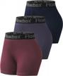 women's 3 volleyball shorts w/ pockets: roadbox compression for running, workout, yoga, cycling, swimming & dance! logo