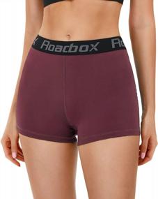 img 3 attached to Women'S 3 Volleyball Shorts W/ Pockets: Roadbox Compression For Running, Workout, Yoga, Cycling, Swimming & Dance!