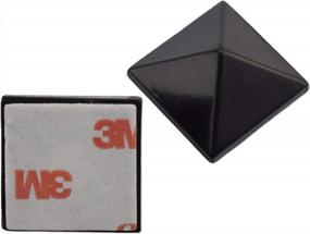 img 2 attached to 9 Black Metal Pyramid Studs Stomp Pad Set - Полный комплект RaceWax