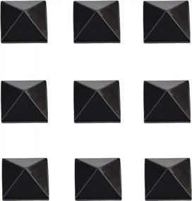 img 4 attached to 9 Black Metal Pyramid Studs Stomp Pad Set - Полный комплект RaceWax