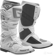 sg-12 gaerne 👞 boots - white/orange, size 13 logo