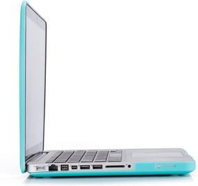 img 1 attached to Бирюзовый жесткий чехол и чехол для клавиатуры для MacBook Pro 13 дюймов A1278 (CD-ROM) — совместим с версиями 2012, 2011, 2010 и 2009 годов, от RUBAN