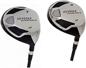 img 1 attached to AGXGOLF Men'S Magnum 7 + 9 Fairway Utility Woods Set: Graphite Shafts + Head Covers Right Hand, Cadet, Regular Or Tall Length, Senior, Regular Or Stiff Flex