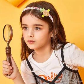 img 1 attached to 🎀 Fishdown 10 Pcs Plain Fabric Headbands: Stylish Thin Hair Bands for Kids, Teens & Women