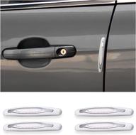 blau grun 4pcs car side door edge protector strips logo