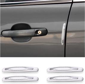 img 4 attached to BLAU GRUN 4PCS Car Side Door Edge Protector Strips