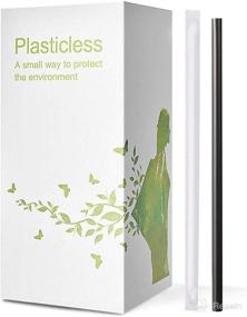 img 4 attached to 🌱 200-Pack Compostable PLA Straws - Individually Wrapped, Biodegradable, Black Disposable Drinking Straws - Eco-Friendly, Plant-Based Plastic Straws for Coffee - Sustainable and Environmentally Friendly