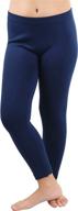 👧 girls' clothing: tobeinstyle full length seamless polyester leggings - shop leggings now! logo