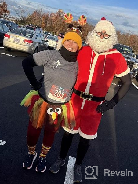 img 1 attached to Get Festive With Ueerdand'S Turkey Pom Pom Beanie For Thanksgiving Runners: A Fun Costume Essential review by Jason Przystup