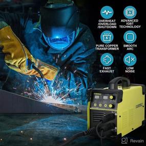 img 1 attached to 🔥 Flameweld MIG ARC TIG 3 In 1 Gas/Gasless Welder, 110/220V Dual Voltage MMA/MIG/Lift Tig Welder, 160Amps MIG Welding Machine