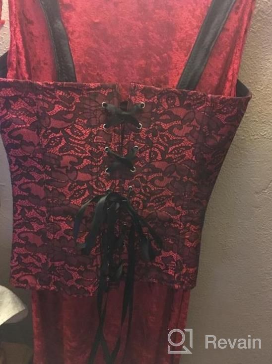 img 1 attached to Flaunt Your Curves: Lace Up Corsets & Strap Bustiers For Women'S Sexy Overbust Shaping review by Yalena Torres