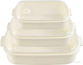 img 4 attached to Rectangle Storage Containers Microwave Cookware
