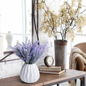 img 2 attached to Spruce Up Your Garden With Veryhome'S 8 Bundles Of Artificial Lavender Flowers For Weddings And Home Decor