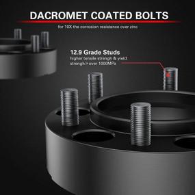 img 2 attached to Set Of 4 Hub Centric Wheel Spacers - 6X5.5 Pattern, 1.50" Thickness, 106.1Mm Center Bore With M12X1.5 Studs, Ideal For Enhancing Vehicle Stability And Style
