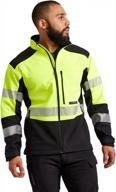 truewerk men's softshell work jacket - s3 solution coat technical workwear, lightweight, waterproof with 4-way stretch logo