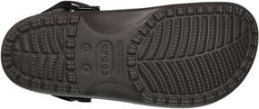img 1 attached to 👞 Espresso Crocs Yukon Vista Adjustable Men's Shoes: Enhancing Comfort with Mules & Clogs