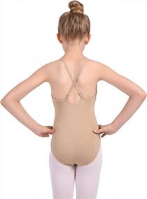 img 3 attached to Seamless Nude Leotard Dress with Transition Straps for Women and Girls by DANSHOW