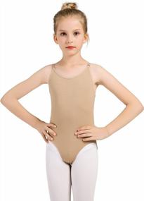 img 4 attached to Seamless Nude Leotard Dress with Transition Straps for Women and Girls by DANSHOW