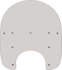 img 1 attached to Memphis Shades MEP6229 Solar Windshield (Replacement Plastic For Harley-Davidson 17&#34