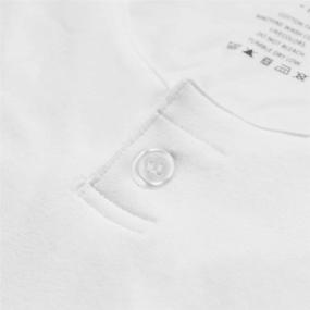 img 2 attached to 👕 MUSCLE ALIVE Henleys T Shirt Placket Men's Clothing: Premium Shirts for Style and Comfort