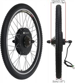 img 2 attached to Electric Bike Conversion Kit - Voilamart 26" Rear Wheel, 36V 500W Motor, Intelligent Controller And PAS System For Road Bikes
