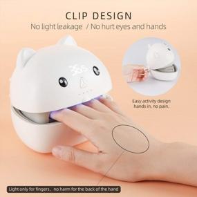 img 3 attached to Cute LED Nail Dryer With Manicure Kit - Rechargeable, Cordless, And Portable. Ideal Gift For Women, Girls, And Kids. Perfect For Quick And Easy Drying (Round Shape)