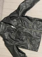 img 1 attached to Tanming Women'S Faux Leather Moto Biker Short Coat Jacket review by Wendy Parks