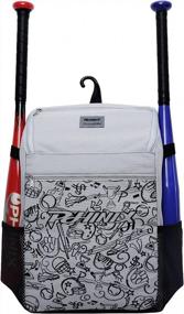img 4 attached to PHINIX Baseball And T-Ball Backpack For Easy Carrying And Organization