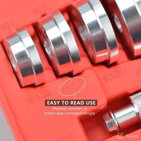 img 1 attached to 🔧 Versatile Prokomon 10pc Axle Bushing Bearing Race &amp; Seal Removal/Install Driver Master Tool Set: A Must-Have for Precision Mechanics