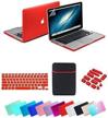 ultimate protection for macbook pro 13 inch a1278 model with se7enline hard shell case and accessories in red logo