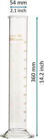 img 2 attached to 500Ml Glass Graduated Measuring Cylinder With 5 Ml Increments (2 Pack)