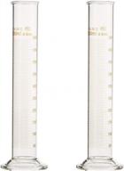 500ml glass graduated measuring cylinder with 5 ml increments (2 pack) logo