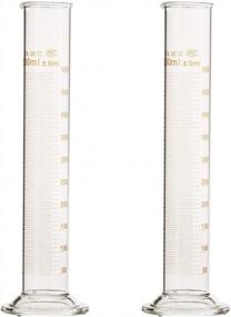 img 4 attached to 500Ml Glass Graduated Measuring Cylinder With 5 Ml Increments (2 Pack)