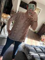 img 1 attached to Summer Casual Pom Pom Chiffon Tops For Women: HOTAPEI Crewneck Short Sleeve Blouses review by Zach Spangler